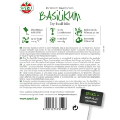 Basilikum Simply Herb Try-Basil-Mix ^ Sperli Online