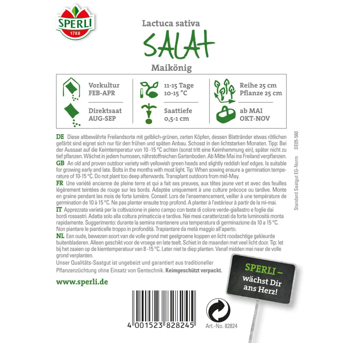 Kopfsalat Maikönig ^ Sperli