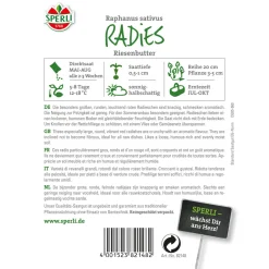 Radieschen Riesenbutter ^ Sperli Sale