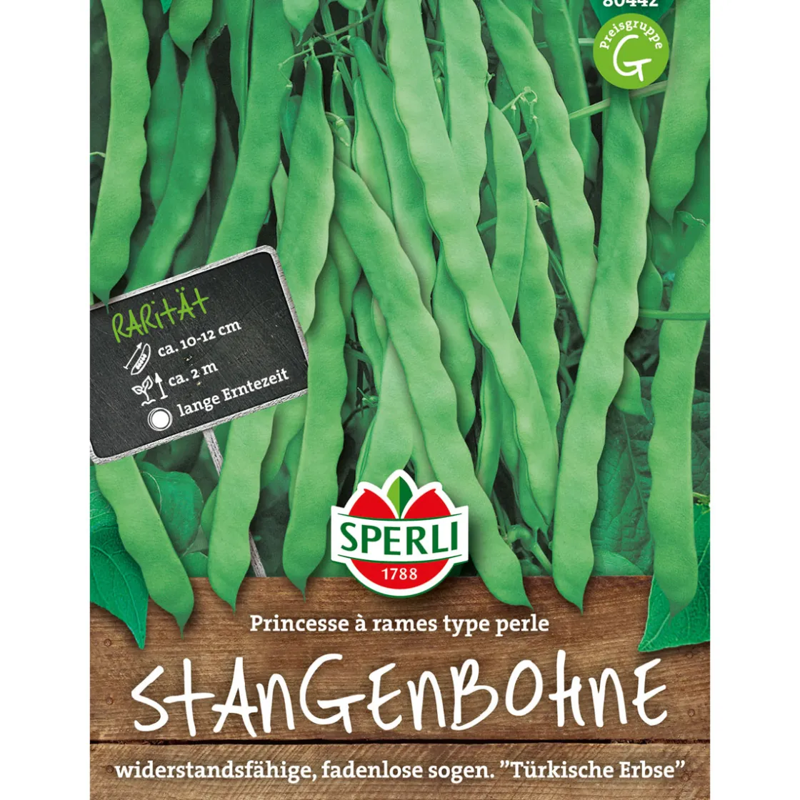 Stangenbohne Princesse a rames type perle ^ Sperli Sale