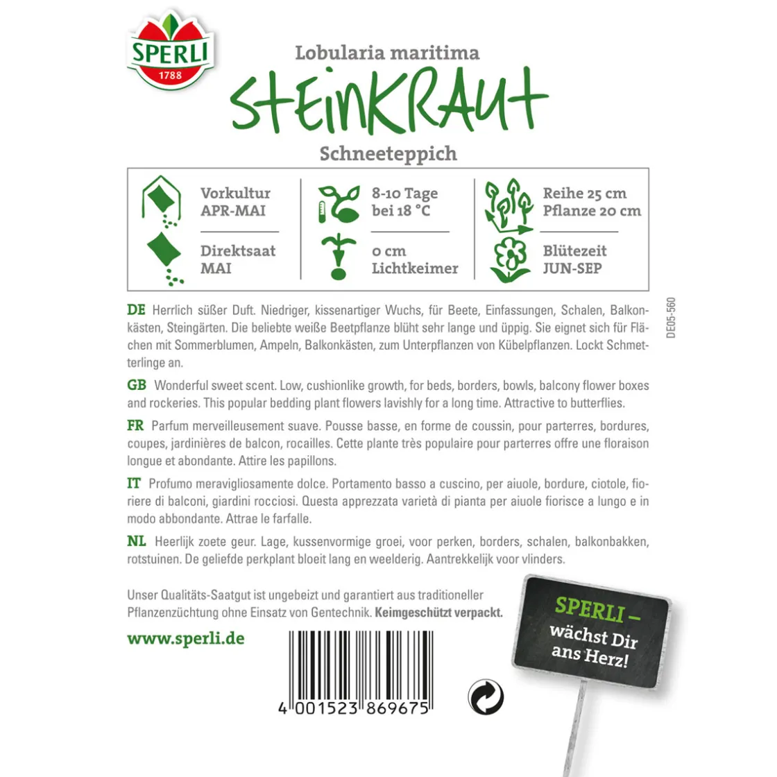 Steinkraut ngs Schneeteppich ^ Sperli Discount