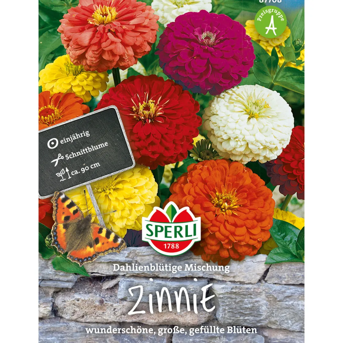 Zinnien Dahlienblütige Mischung ^ Sperli Discount