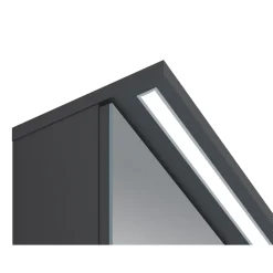 Spiegelschrank Mara, 55cm, 1 Tür, Soft-Close, LED-Kranzbeleuchtung ^ Online