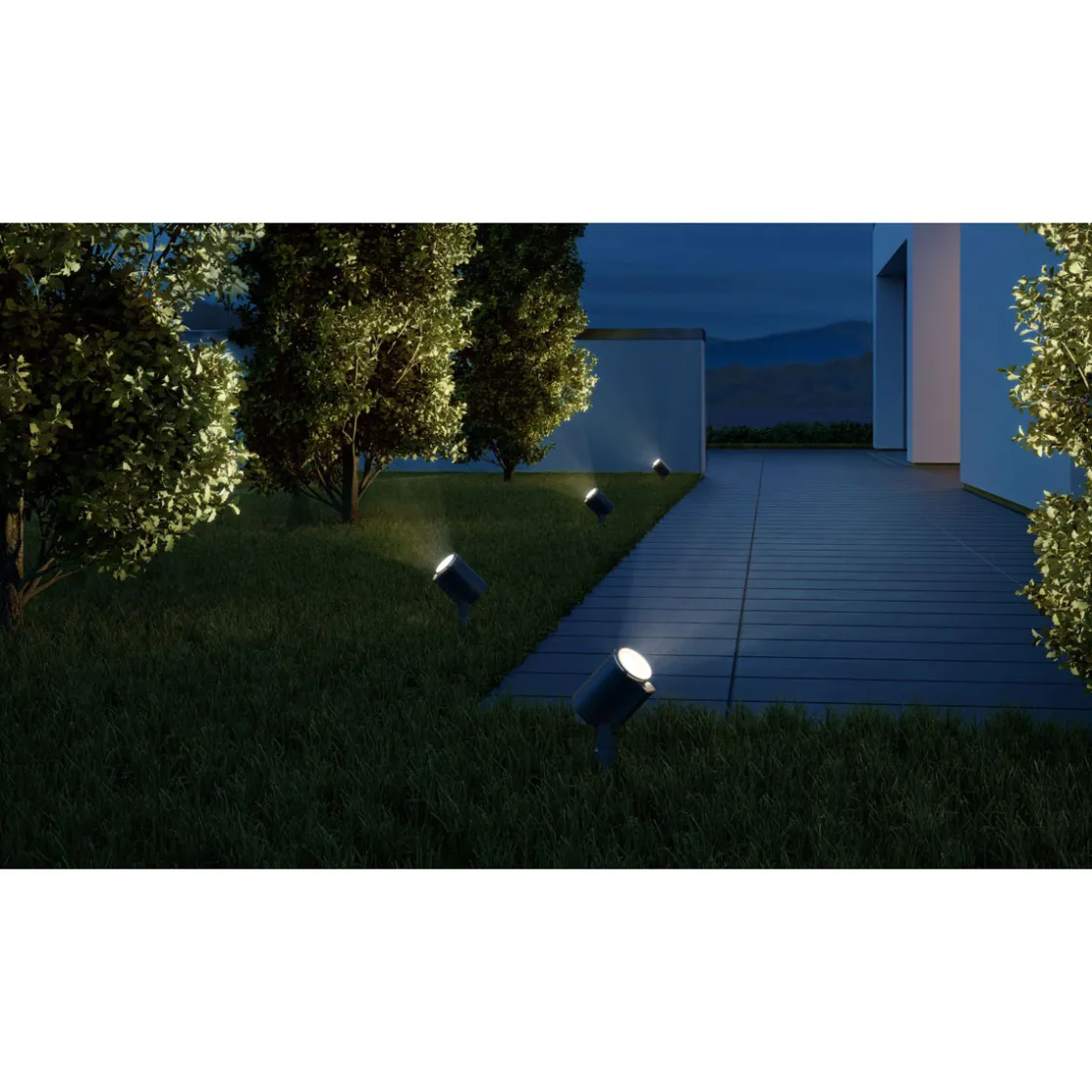 Spot Garden Nightauto ANT LxBxH 14x7x37cm fuer GU10 ^ Steinel Best