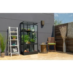 Stad Balkongewaechshaus 350 ESG schwarz ^ Vitavia Discount