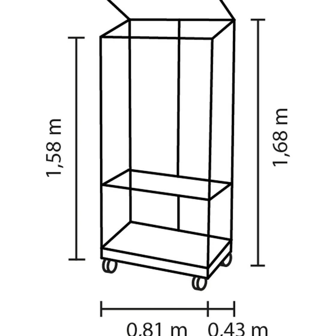 Stad Balkongewaechshaus 350 ESG schwarz ^ Vitavia Discount