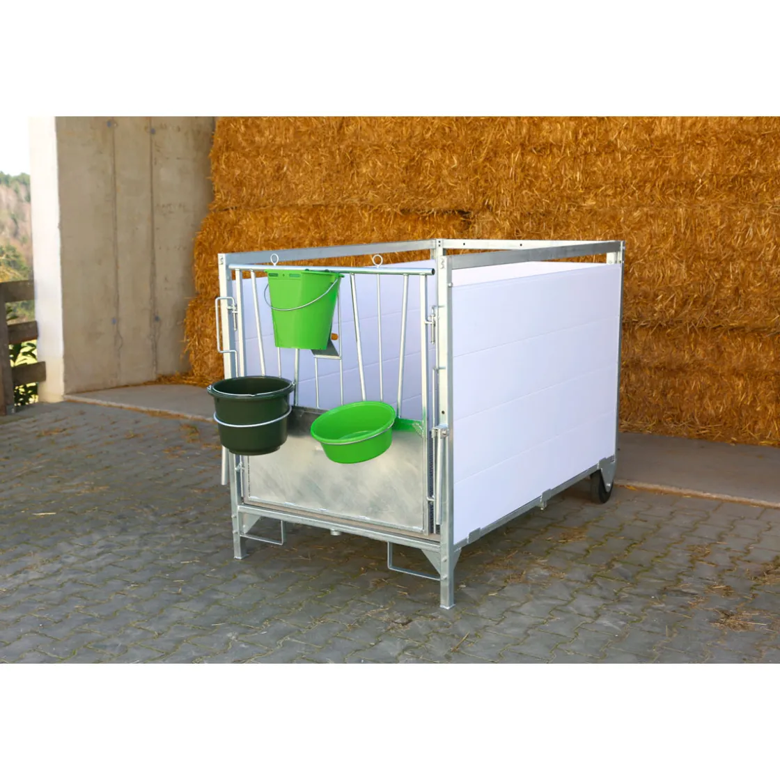 Stall- und Baueimer Durchmesser 33 cm 12 L olivgrün ^ New