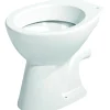 Stand-WC Tiefspueler Keramik mitSpuelrand Abgang waagrecht ^ Hot