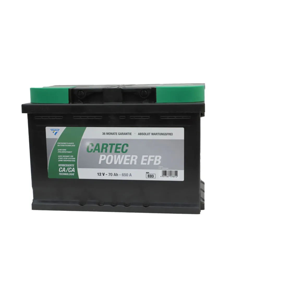 Starterbatterie POWER EFB 70 AH / 650 A ^ Online