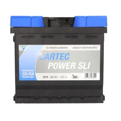 Starterbatterie POWER SLI 52 AH / 470 A ^ Hot