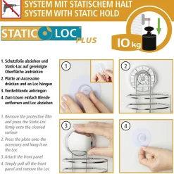Static-Loc Plus HaartrocknerhalterOsimo ^ Wenko