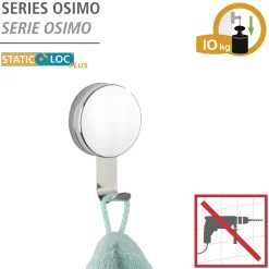 Static-Loc Plus Wand haken Osimo, 2er ^ Wenko New
