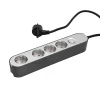 Steckdosenleiste GREENLINE silber/anthrazit ^ Outlet