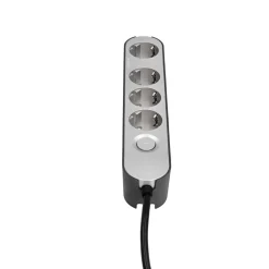Steckdosenleiste GREENLINE silber/anthrazit ^ Outlet