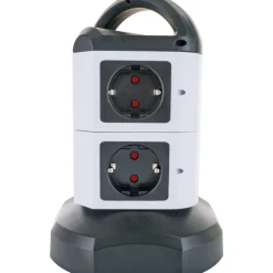 Steckdosentower 7x Strom + 2x USB 1,8m ^ Schwaiger Sale