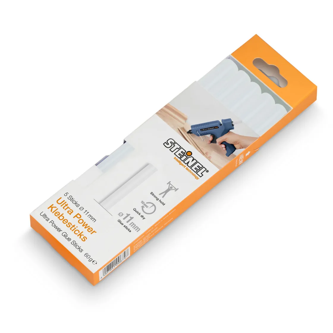 Klebesticks Ultra Power Durchmesser 11 mm 5 Stück 60g ^ Steinel Discount