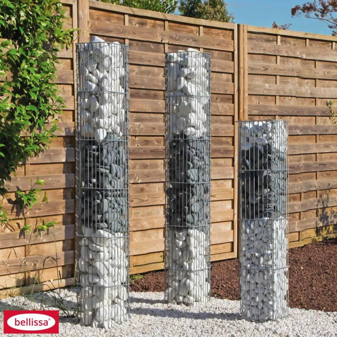 Steinsäule eckig 2- teilig 20 x 20 x 175 cm verzinkt ^ Outlet