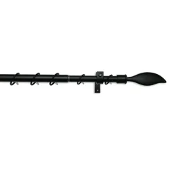 Stilgarnitur Flame 16/19mm schw, 130 - 240cm ^ Gardinia Online