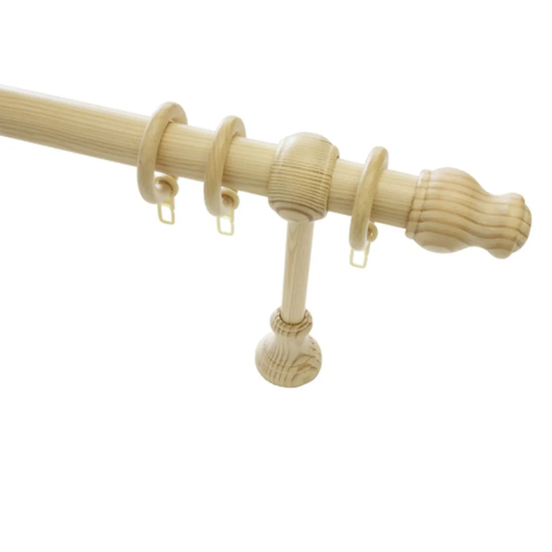 Stilgarnitur Lugano 28mm kiefer 160 cm ^ Gardinia New