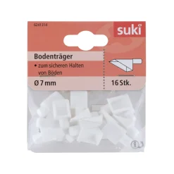 Bodenträger Kunststoff Durchmesser 0,7 x 0,8 cm weiß 16 Stück ^ Suki Online