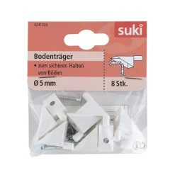 Bodenträger Kunststoff Durchmesser 0,5 x 0,8 cm weiß 8 Stück ^ Suki New