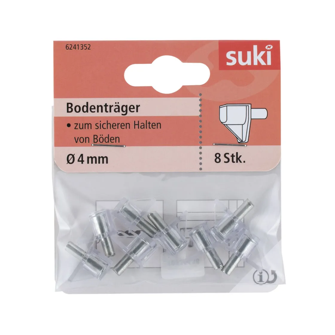 Bodenträger Kunststoff Durchmesser 0,4 x 0,8 cm transparent 8 Stück ^ Suki Sale