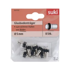 Bodenträger Metall Durchmesser 0,5 x 0,8 cm schwarz 8 Stück ^ Suki Best