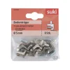Bodenträger Stahl Durchmesser 0,5 x 0,6 cm vernickelt 8 Stück ^ Suki Best