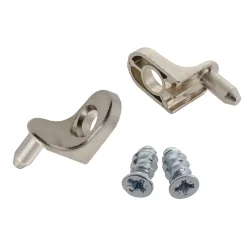 Bodenträger Stahl Durchmesser 0,5 x 0,6 cm vernickelt 8 Stück ^ Suki Best