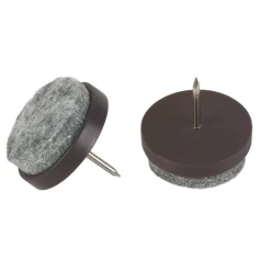 Filzgleiter mit Stift Durchmesser ,4 cm braun 8 Stück ^ Suki Clearance