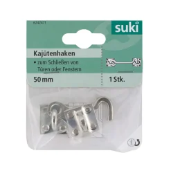 Kajütenhaken vernickelt mm ^ Suki