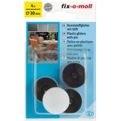 Kunststoffgleiter mit Stift Durchmesser 30 mm 4 Stück ^ Suki