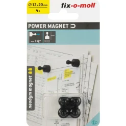 Magnetkegel Neodym Ø 12 x 20 mm, schwarz ^ Suki Clearance