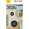 Magnet Neodym mit Senkbohrung Ø 32 x 6 mm, gummiert, schwarz ^ Suki