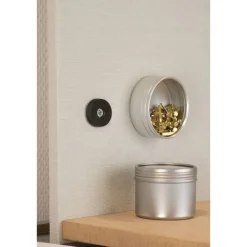 Magnet Neodym mit Senkbohrung Ø 22 x 4 mm, gummiert, schwarz ^ Suki New