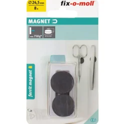 Magnetscheibe Ferrit Ø 24,5 x 5 mm, schwarz ^ Suki Sale