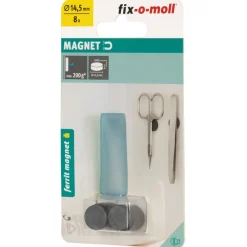 Magnetscheibe Ferrit Ø 14,5 x 4 mm, schwarz ^ Suki Best
