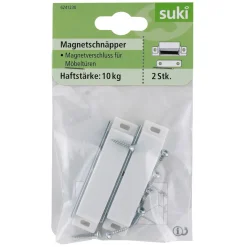 Magnetschnäpper weiß 2 Stück ^ Suki New
