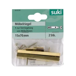 Möbelriegel vermessing 7 cm 2 Stück ^ Suki Online