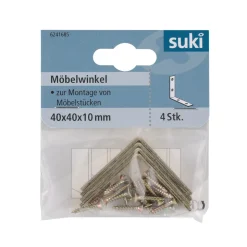 Möbelwinkel vermessingt 2 mm 4 Stück ^ Suki Outlet