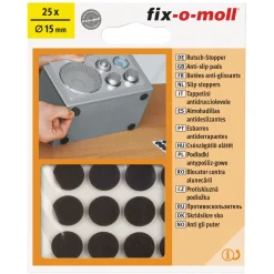 Rutschstopper klebend Durchmesser 1,5 cm schwarz 25 Stück ^ Suki Clearance