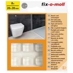 Rutschstopper klebend 2 x 2 cm transparent 8 Stück ^ Suki Online