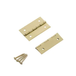 Schatullenscharnier 1,8 x 3 cm vermessingt 4 Stück ^ Suki Discount