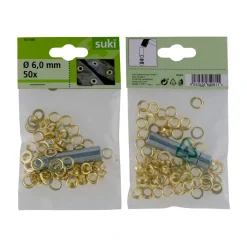 Ösen-Set mit Werkzeug 6 mm 10-teilig ^ Suki Sale