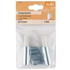 Stahlzargenband-Unterteil verzinkt 1,5 cm 2 Stück ^ Suki New