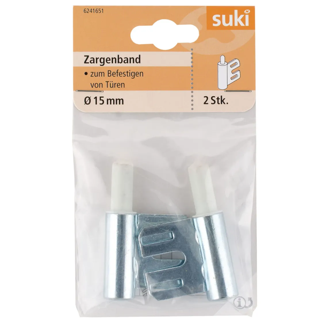 Stahlzargenband-Unterteil verzinkt 1,5 cm 2 Stück ^ Suki New