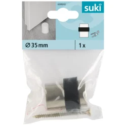 Türstopper mit Schraube 4,3 cm satiniert ^ Suki New