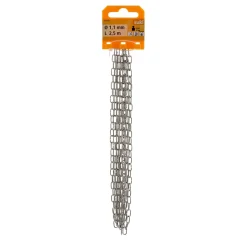 Uhrkette vernickelt 1,1 mm 2,5m ^ Suki Discount