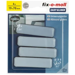 Universalgleiter Easy Glider klebend 7 x 1,9 cm grau 4 Stück ^ Suki