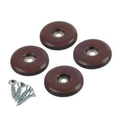Universalgleiter Easy Glider mit Schraube Durchmesser cm braun 4 Stück ^ Suki Discount